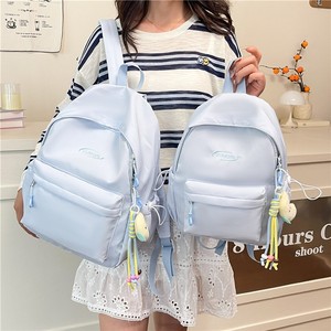 Girls Solid Color School Backpack Large Capacity Zipper Daypack for Student Campus & Daily Travel Wholesale - Product Image 1