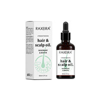 Minyak Rambut & Kulit Kepala Alami Grosir 60ml dengan Rosemary dan Biotin Anti-ketombe, Melembapkan dan Meningkatkan Folikel Rambut