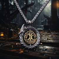 Bijoux punk tendance en acier inoxydable pour hommes Collier à pendentif queue de serpent avec dragon et croix pour la fête