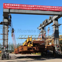 1200 tonnes moteur diesel Cummins toutes roues dirigées type à cheval opération stable grue de levage de voyage marin bateau mobile/grue de bateau