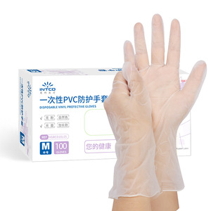 Inco Disposable Pvc Protective <b>Gloves</b> Extra <b>Long</b> Food Grade Powder Free Hand Protection - Product Image 3