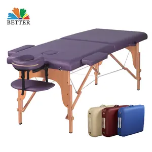 Meilleure civière de protection en cuir Table de Massage Portable lit de Massage