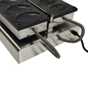 Vente directe d'usine nouveau Design acier inoxydable femme gaufrier <span class=keywords><strong>Machine</strong></span> 3 pièces fille gaufrier haute productivité Snack <span class=keywords><strong>Machine</strong></span> - Product Image 2