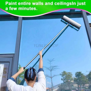 Ensemble de 7 rouleaux à <span class=keywords><strong>peinture</strong></span> de 18 pouces, perche télescopique de 5,2 pieds, <span class=keywords><strong>bac</strong></span> et pinceau pour la <span class=keywords><strong>peinture</strong></span> de grandes surfaces en hauteur - Product Image 4