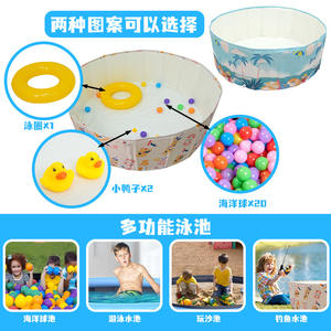 Juguete de bebé plegable para interior/exterior, piscina de bolas de océano con equipo de juego suave, arena para niños y valla de piscina - Product Image 3