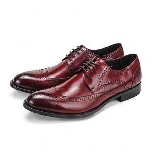 Chaussures pour hommes en cuir véritable haut de gamme, à bout pointu, à enfiler, pour le bureau, les loisirs, tendances de la mode automne - Product Image 4