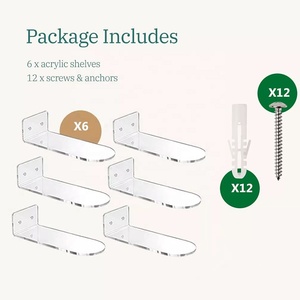 Thiết kế mới treo tường Sneaker Rack hiển thị nổi <span class=keywords><strong>Acrylic</strong></span> Giày kệ - Product Image 4