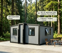 Maison conteneur préfabriquée Mini 700 extensible, idéale pour une station de villégiature en montagne