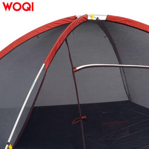 Carpa de Camping Ligera para Exteriores Woqi, para 4-5 Personas, Doble Capa, Montaje Rápido, Impermeable, 274x213x150 cm, Color Rojo Ladrillo - Product Image 1