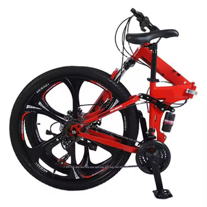 Bicicleta de montaña plegable de 21/24 velocidades al por mayor 26/24 MTB con sistema de frenos de disco y bicicletas de horquilla de acero para adultos y hombres - Product Image 5