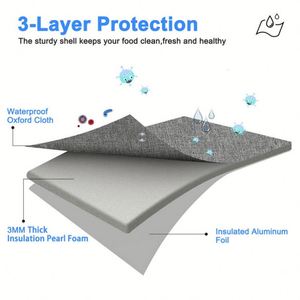 Bolsa de Almuerzo Multifuncional Portátil, Impermeable y a Prueba de Fugas, Bolsa Térmica de Oxford para el Trabajo o Picnic - Product Image 2