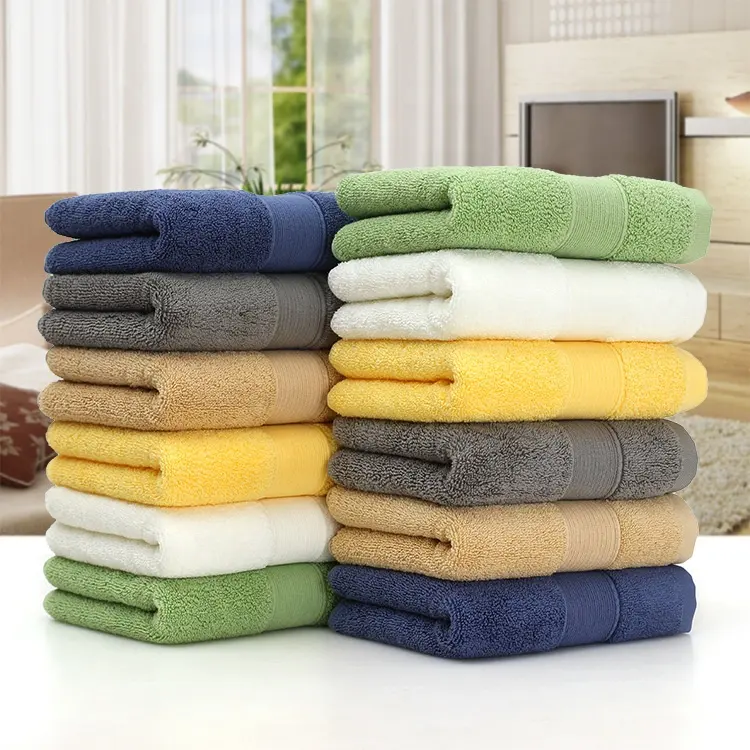 2023 Hot Selling Bathroom Towel High Water Absorption Thick Cotton Bath Linen Cheap Hotel Towels