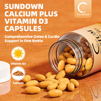 Suplemento de Calcio 600mg D3 5000 UI K2 MK-7 100mcg B12 1000mcg en Cápsulas Blandas, Apoyo para Huesos, Corazón, Sistema Inmunológico y Nervioso, Sin GMO ni Gluten