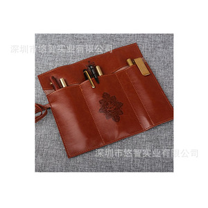 Lazy Person's Makeup <b>Bag</b>/Makeup <b>Tool</b> Storage <b>Roll</b>, Multifunctional PU Leather Pen Storage <b>Bag</b>, <b>Roll</b>-up Storage Pouch - Product Image 1