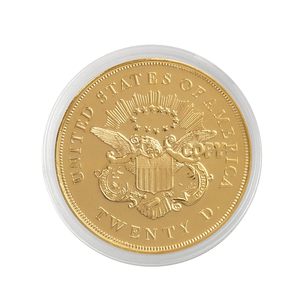 Moneta Commemorativa 1849 P Liberty $20 Double Eagle di <span class=keywords><strong>American</strong></span> Coin Treasures - Ottone e Oro Stratificato - Pezzo da Collezione in Condizioni Pari al Nuovo per Esposizione - Product Image 6