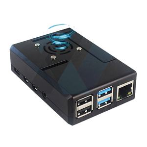 Raspberry <strong>Pi</strong> 4 Black / Transparent Plastic Housing Removable GPIO Cover ABS Case for Raspberry <strong>Pi</strong> 4 Optional Cooling Fan - Product Image 1