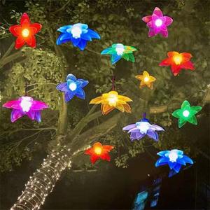 Lámpara LED con Forma de Flor para Exteriores, Impermeable, Colgante para Árbol, 30 cm, Decoración de Jardín con Flor de la Prosperidad - Product Image 3