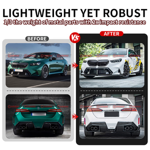 Kit de Carrocería de Fibra de Carbono Seca de Gran Calidad, Estilo MP, para BMW M5 G90, Alerón Delantero y Trasero, Faldones Laterales - Product Image 2