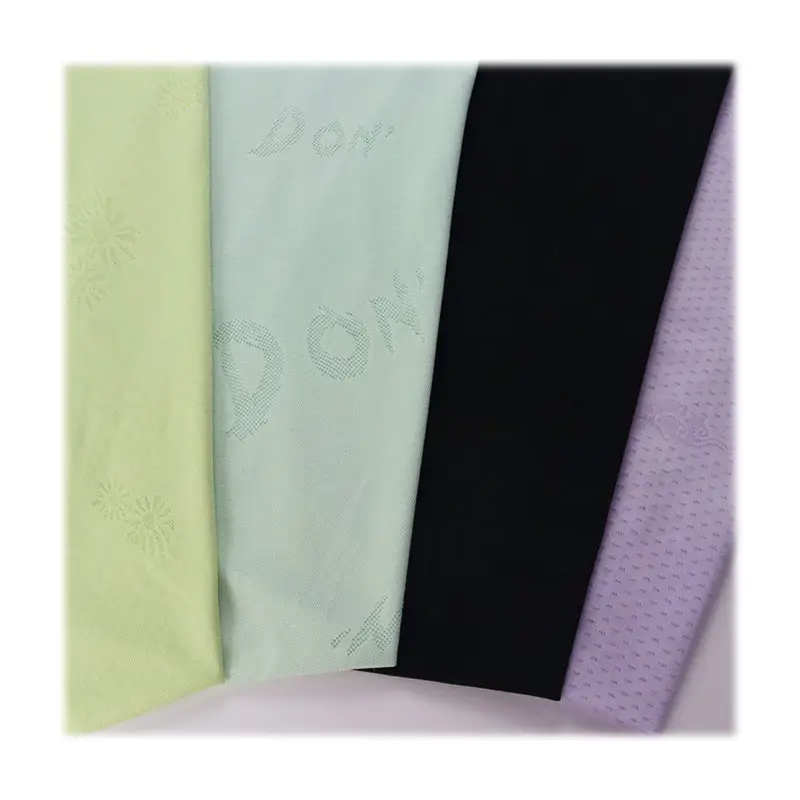 Zhifa Tùy Chỉnh Rc Bông Jacquard Jersey Knit Rayon 37 Cotton 37 Polyester 20 Spandex 6 Vải