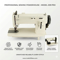 Machine à coudre industrielle à point zigzag robuste MK-306 MK-309, bras de 7 et 9 pouces, grande manivelle, boîtier en aluminium