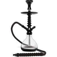 Chicha en verre et aluminium, luxe, or rose, portable, grande taille, style arabe, technique miroir givré, type libre