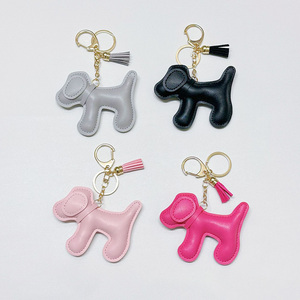 <span class=keywords><strong>Porte</strong></span>-clés créatif en cuir PU <span class=keywords><strong>avec</strong></span> <span class=keywords><strong>pompon</strong></span>, pendentif animal coloré pour téléphone, breloque pour sac à main et sac à dos - Product Image 6