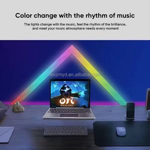 Barre lumineuse murale LED intelligente à commande par application WIFI RGB pour la décoration de la salle de jeu, compatible avec Alexa et Google Assistant - Product Image 6