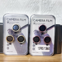Film de Protection d'Objectif pour Caméra Compatible iPhone 13 14 15 16 17 Pro Max et Téléphones Samsung Galaxy Anti-Rayures HD Transparent