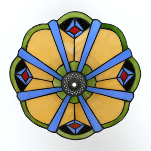 12-inch màu xanh lá cây lông thay thế đèn bóng râm Tiffany kính màu cho đèn sàn Trần Mặt dây chuyền đèn bao gồm Shades - Product Image 5