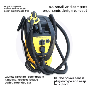 Kit de ponçage sans poussière haute efficacité 150 mm, <span class=keywords><strong>ponceuse</strong></span> à sec <span class=keywords><strong>Mirka</strong></span> 1242, réservoir de poussière 42L pour ponçage de mastic de carrosserie automobile - Product Image 5