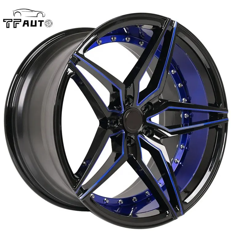 5 spoke milling 16 17 20 inch alloy aluminum wheels racing sport car rims wheels JWL VIA TEST wholesale