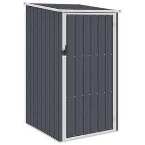 87x98x159cm outdoor garden metal storage shed tool bike shed building RAL7016 anthracite grey 9'x5' plastic shed