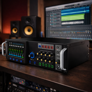 มิกเซอร์ดิจิตอล T-MU22 22 อินพุต 18 เอาต์พุต คอนโซลมิกซ์เสียงระดับมืออาชีพ พร้อมหน้าจอสัมผัสและรีโมทคอนโทรลผ่าน WiFi - Product Image 2