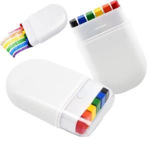 Crayons de <span class=keywords><strong>peinture</strong></span> faciale arc-en-ciel, lavables, non toxiques, pour enfants, fêtes, sports, Halloween - Product Image 1