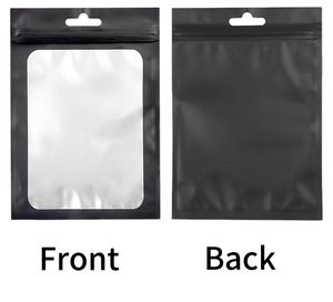 Sacs en mylar noir avec fenêtre transparente pour bonbons lyophilisés, pour les petites entreprises, emballage alimentaire, fournitures d'emballage - Product Image 6