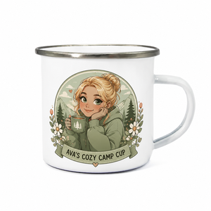 Mug en émail personnalisé avec avatar d'anime, tasse en émail avec logo <span class=keywords><strong>Ava</strong></span> Avatar pour commandes en gros OEM et noms personnalisés - Product Image 2