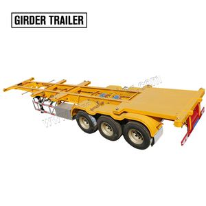 <span class=keywords><strong>Segunda</strong></span> <span class=keywords><strong>mano</strong></span>, 2 ejes, 40 pies, contenedor, cuello de cisne, chasis de semirremolque con capacidad de carga útil de 60 toneladas, construcción de acero - Product Image 4