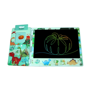 Kinderen Leren Tekentafel Praten Flash Kaart Cartoon Uitwisbaar Notitieblok Lcd Schrijftablet Met Kaartlezer - Product Image 6
