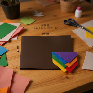 Foglio di Feltro Ilan 40x60 Cm Marrone Scuro, Materiale Artigianale in Tessuto Non Tessuto - Product Image 3