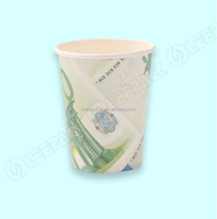 Impression personnalisée fabrication en Chine pour le jus de café en papier à paroi unique recyclé tasses biodégradables fête dîner utiliser tasse de boisson froide