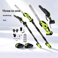 Sécateur télescopique sans fil, scie à branches hautes, ensemble d'outils de jardin pliables pour la taille des haies