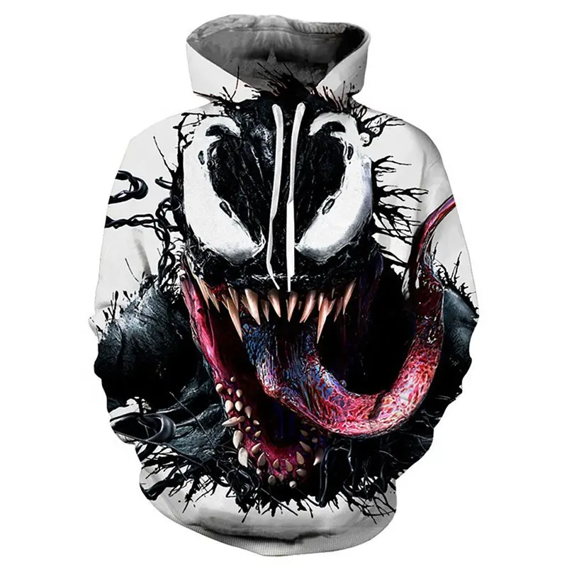 Wholesale custom Hot Selling Amazon Zip Black Unisex Cute Print Zipper Hoodies 3D Zipper Hoodies Casual Designer Zip Hoodies