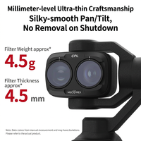 Filtre pour DJI Osmo Pocket 4P, accessoire pour caméra de voyage, portrait, vlog, paysage, time-lapse, OEM, ODM, vente en gros