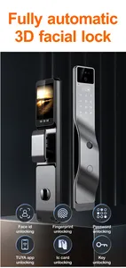 TUYA APP Digital Fingerprint Tuya Smart Door Lock Face Recognition Lock With Camera Electric Digital Biometric Door Smart Lock