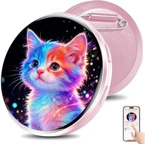 อุปกรณ์พกพาแบบจี้ห้อยคอ E Badge AI หน้าจอ HD 1.85 นิ้ว เชื่อมต่อบลูทูธ ชาร์จซ้ำได้ โอเพ่นซอร์ส รองรับ Open API - Product Image 1