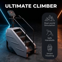 Appareil de marche sur les marches électrique intelligent Commercial Electric Smart Stair Climber Stepmill, en alliage d'aluminium, avec piste multi-étages et affichage numérique