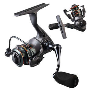 5.2:1 6+1BB アルミ合金製 114g 最大ドラグ力3kg スピニングリール ベイト付き 川釣り・氷釣り用 - Product Image 6