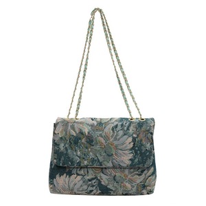 Bolso de Hombro de Lujo para <span class=keywords><strong>Mujer</strong></span>, Diseño de Pintura al Óleo, Forro de Poliéster, Cierre con Cremallera, Estilo Jardín Secreto - Product Image 6