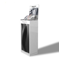 Vitrine de sol de luxe pour salle d'exposition, présentoir pour produits de soin et de maquillage, vitrine cosmétique en acrylique personnalisable