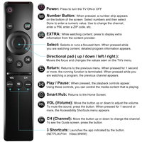 Control Remoto de Repuesto IR HUAYU RM-L1593 BN59-01312K para TV LED LCD, Compatible con Samsung